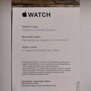 Apple Watch 49mm Starlight Alpine Loop S Titanium G-Hook Closure